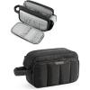 image:imageBAGSMART Travel Toiletry Bag for Women Wideopen Makeup Bag Organizer Puffy Make Up Case Large Capacity Cosmetic Organizer for Women for Travel Essentials Toiletries Accessories BottlesBlackBlack