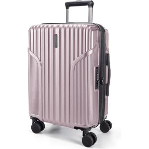 image:imageBAGSMART Carry On Luggage 22x14x9 Airline Approved Lightweight luggage with Spinner Wheels 20 Inch Expandable Hardside Carry On Suitcase with TSA Lock Rolling Travel suitcase CarryOn Dark BluePink Lavender