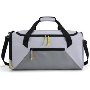 image:imageBAGSMART Gym Bag for Women Men 36L Small Sports Bag With Shoe Bag Lightweight Weekender Carry On Duffel Bag Water Resistant Workout Duffel Bags for Traveling  Gray