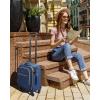 image:imageBAGSMART Carry On Luggage 20 InchSoftside Expandable Suitcase with Spinner Wheels Luggage 22x14x9 Airline Approved Rolling Lightweight Suitcases for Women Men Compact CarryOn BlackUnderseatDark Blue