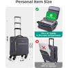 image:imageBAGSMART Carry On Luggage 20 InchSoftside Expandable Suitcase with Spinner Wheels Luggage 22x14x9 Airline Approved Rolling Lightweight Suitcases for Women Men Compact CarryOn BlackUnderseatGrey