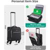 image:imageBAGSMART Carry On Luggage 20 InchSoftside Expandable Suitcase with Spinner Wheels Luggage 22x14x9 Airline Approved Rolling Lightweight Suitcases for Women Men Compact CarryOn BlackUnderseatBlack