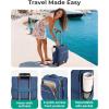 image:imageBAGSMART Carry On Luggage 20 InchSoftside Expandable Suitcase with Spinner Wheels Luggage 22x14x9 Airline Approved Rolling Lightweight Suitcases for Women Men Compact CarryOn BlackUnderseatDark Blue