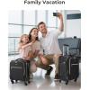 image:imageBAGSMART Carry On Luggage 20 InchSoftside Expandable Suitcase with Spinner Wheels Luggage 22x14x9 Airline Approved Rolling Lightweight Suitcases for Women Men Compact CarryOn BlackBlack