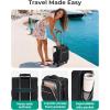 image:imageBAGSMART Carry On Luggage 20 InchSoftside Expandable Suitcase with Spinner Wheels Luggage 22x14x9 Airline Approved Rolling Lightweight Suitcases for Women Men Compact CarryOn BlackUnderseatBlack