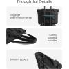 image:imageBAGSMART Expandable Tote Bag for Women Puffer Work Tote Handbag Quilted Carry On Bag for Travel GymBlack