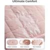 image:imageBAGSMART Expandable Tote Bag for Women Puffer Work Tote Handbag Quilted Carry On Bag for Travel GymBlush Pink