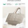 image:imageBAGSMART Expandable Tote Bag for Women Puffer Work Tote Handbag Quilted Carry On Bag for Travel GymCamel