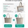 image:imageBAGSMART Expandable Tote Bag for Women Puffer Work Tote Handbag Quilted Carry On Bag for Travel GymCamel