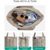 image:imageBAGSMART Expandable Tote Bag for Women Puffer Work Tote Handbag Quilted Carry On Bag for Travel GymCamel