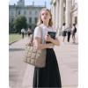 image:imageBAGSMART Expandable Tote Bag for Women Puffer Work Tote Handbag Quilted Carry On Bag for Travel GymCamel