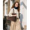 image:imageBAGSMART Expandable Tote Bag for Women Puffer Work Tote Handbag Quilted Carry On Bag for Travel GymChocolate