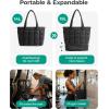 image:imageBAGSMART Expandable Tote Bag for Women Puffer Work Tote Handbag Quilted Carry On Bag for Travel GymClassic