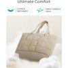 image:imageBAGSMART Expandable Tote Bag for Women Puffer Work Tote Handbag Quilted Carry On Bag for Travel GymDesert