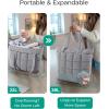 image:imageBAGSMART Expandable Tote Bag for Women Puffer Work Tote Handbag Quilted Carry On Bag for Travel GymGrey