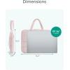 image:imageBAGSMART Laptop Case Puffy Laptop Sleeve with Handle Compatible with MacBook Air Pro Laptop Bag for WomenBeige