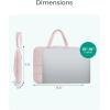 image:imageBAGSMART Laptop Case Puffy Laptop Sleeve with Handle Compatible with MacBook Air Pro Laptop Bag for WomenBlack