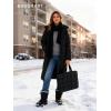 image:imageBAGSMART Laptop Case Puffy Laptop Sleeve with Handle Compatible with MacBook Air Pro Laptop Bag for WomenBlack