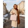 image:imageBAGSMART Laptop Case Puffy Laptop Sleeve with Handle Compatible with MacBook Air Pro Laptop Bag for WomenPink