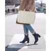 image:imageBAGSMART Laptop Case with Handle Puffy Laptop Sleeve Bag for Women MacBook Case for Dell HP Lenovo MacBook AirPro 15156 inch BlackBeigehandheld