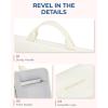 image:imageBAGSMART Laptop Case with Handle Puffy Laptop Sleeve Bag for Women MacBook Case for Dell HP Lenovo MacBook AirPro 15156 inch BlackBeigeshoulder Strap