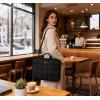 image:imageBAGSMART Laptop Case with Handle Puffy Laptop Sleeve Bag for Women MacBook Case for Dell HP Lenovo MacBook AirPro 15156 inch BlackBlackShoulder Strap