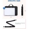 image:imageBAGSMART Laptop Case with Handle Puffy Laptop Sleeve Bag for Women MacBook Case for Dell HP Lenovo MacBook AirPro 15156 inch BlackBlackShoulder Strap