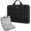 image:imageBAGSMART Laptop Case with Handle Puffy Laptop Sleeve Bag for Women MacBook Case for Dell HP Lenovo MacBook AirPro 15156 inch BlackBlackhandheld