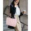 image:imageBAGSMART Laptop Case with Handle Puffy Laptop Sleeve Bag for Women MacBook Case for Dell HP Lenovo MacBook AirPro 15156 inch BlackBrownshoulder Strap
