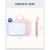 image:imageBAGSMART Laptop Case with Handle Puffy Laptop Sleeve Bag for Women MacBook Case for Dell HP Lenovo MacBook AirPro 15156 inch BlackPinkhandheld