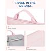 image:imageBAGSMART Laptop Case with Handle Puffy Laptop Sleeve Bag for Women MacBook Case for Dell HP Lenovo MacBook AirPro 15156 inch BlackPinkshoulder Strap