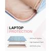 image:imageBAGSMART Laptop Case with Handle Puffy Padded Laptop Bag Sleeve for Women Portable MacBook AirPro Computer Case 1516 inch BlackBlue
