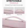 image:imageBAGSMART Laptop Case with Handle Puffy Padded Laptop Bag Sleeve for Women Portable MacBook AirPro Computer Case 1516 inch BlackPink