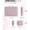 image:imageBAGSMART Laptop Case with Handle Puffy Padded Laptop Bag Sleeve for Women Portable MacBook AirPro Computer Case 1516 inch BlackPink