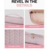 image:imageBAGSMART Laptop Case with Handle Puffy Padded Laptop Bag Sleeve for Women Portable MacBook AirPro Computer Case 1516 inch BlackPink