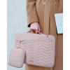 image:imageBAGSMART Laptop Case with Handle Puffy Padded Laptop Bag Sleeve for Women Portable MacBook AirPro Computer Case 1516 inch BlackPink