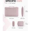 image:imageBAGSMART Laptop Case with Handle Puffy Padded Laptop Bag Sleeve for Women Portable MacBook AirPro Computer Case 1516 inch BlackPink