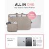 image:imageBAGSMART Laptop Case with Handle Puffy Padded Laptop Bag Sleeve for Women Portable MacBook AirPro Computer Case 1516 inch BlackWarm Gray