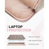 image:imageBAGSMART Laptop Case with Handle Puffy Padded Laptop Bag Sleeve for Women Portable MacBook AirPro Computer Case 1516 inch BlackWarm Gray