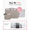 image:imageBAGSMART Laptop Case with Handle Puffy Padded Laptop Bag Sleeve for Women Portable MacBook AirPro Computer Case 1516 inch BlackWarm Gray