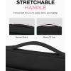 image:imageBAGSMART Laptop Case with Handle Puffy Padded Laptop Bag Sleeve for Women Portable MacBook AirPro Computer Case 1516 inch BlackWith AccessoriesBlack