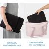image:imageBAGSMART Laptop Sleeve Bag Compatible with MacBook AirPro 13133 inch Notebook Compatible with MacBook Pro 14 Inch MacBook Air M2 Sleeve 13 Inch Repellent Protective Case with Pocket PinkBlack