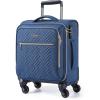 image:imageBAGSMART Carry On Luggage 20 InchSoftside Expandable Suitcase with Spinner Wheels Luggage 22x14x9 Airline Approved Rolling Lightweight Suitcases for Women Men Compact CarryOn BlackUnderseatDark Blue