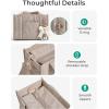 image:imageBAGSMART Boxy Tote Bag for Women Crossbody Bag with Zipper Crush Bow Purses for Travel Work CollegeLight Pink