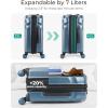 image:imageBAGSMART Carry On Luggage 22x14x9 Airline Approved with TSA Lock Expandable Hard Shell Suitcase with Spinner Wheels Lightweight 20 Inch Travel Rolling CarryOn Luggage Light BlueLight Blue