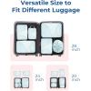 image:imageBAGSMART Compression Packing Cubes  6 Set Travel Packing Cubes for Suitcases Compression Suitcase Organizers with Shoe Bag