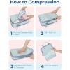 image:imageBAGSMART Compression Packing Cubes  6 Set Travel Packing Cubes for Suitcases Compression Suitcase Organizers with Shoe Bag
