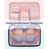image:imageBAGSMART Compression Packing Cubes 6 PCS Packing Cubes for Suitcases Travel Bags Organizer for Luggage Lightweight Packing Cube for Travel EssentialsBaby Pink