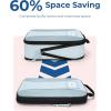 image:imageBAGSMART Compression Packing Cubes 6 PCS Packing Cubes for Suitcases Travel Bags Organizer for Luggage Lightweight Packing Cube for Travel EssentialsBlue
