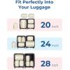 image:imageBAGSMART Compression Packing Cubes 6 PCS Packing Cubes for Suitcases Travel Bags Organizer for Luggage Lightweight Packing Cube for Travel EssentialsBeige